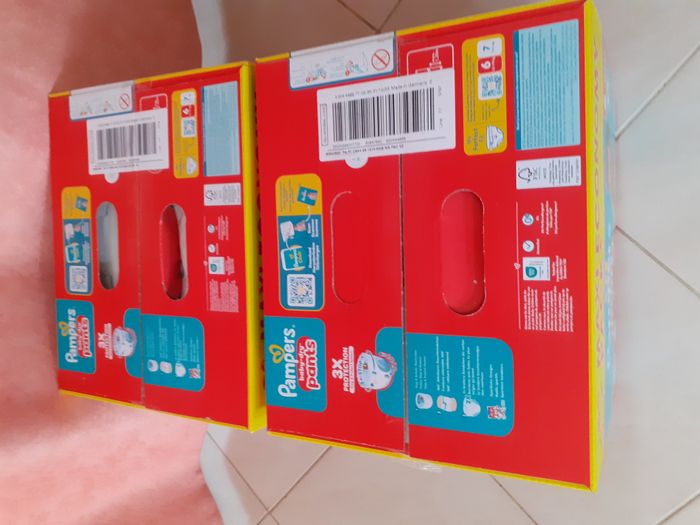 Lot de 2 Maxi Pack Pampers baby dry - 148 Pants - Taille 6 - photo numéro 2