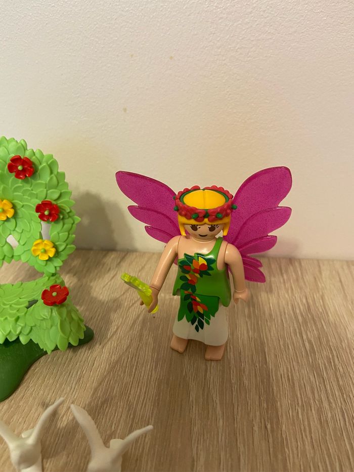 Playmobil fée avec son trône fleurie - photo numéro 3