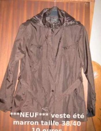 veste été  marron  38/40