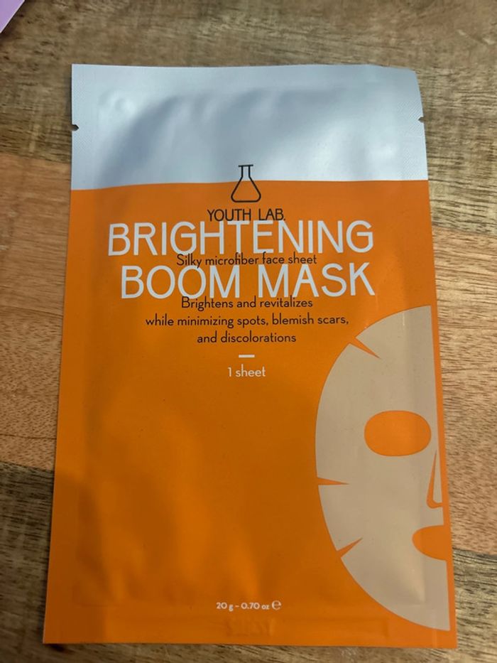 Masque visage brightening