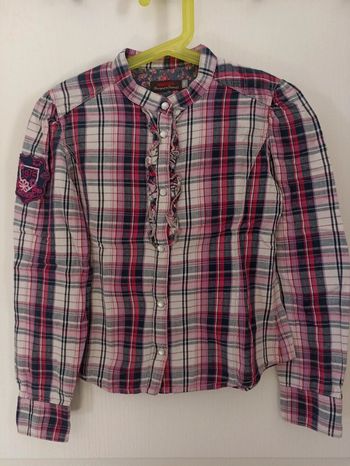 Chemise carreaux girly Catimini 8ans