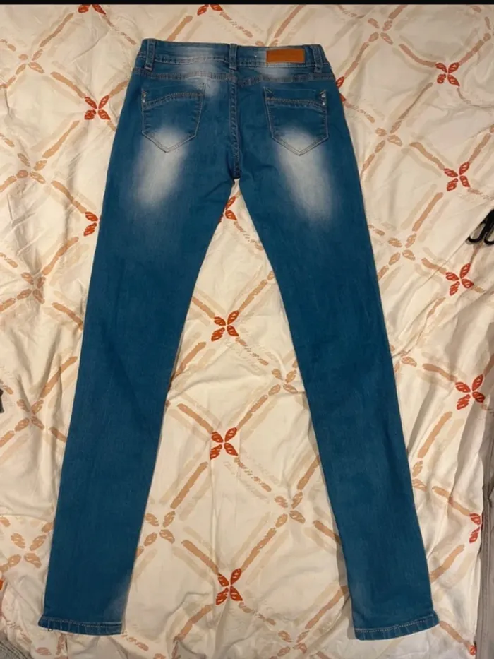 Jean skinny clair D.cherri - Taille 34 - photo numéro 4