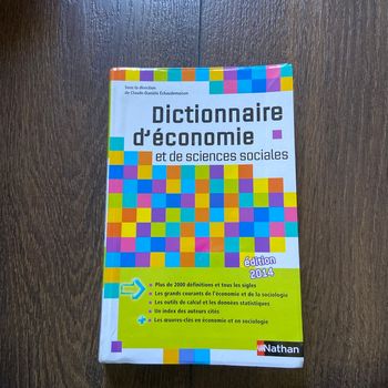 Dictionnaire d’économie et de sciences sociales nathan édition 20214