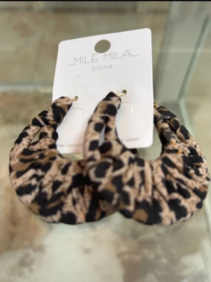 Boucle d’oreilles tendance léopard Mile Mila - photo numéro 6