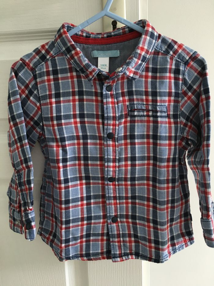 Chemise garçon manches longues Okaidi 18 mois
