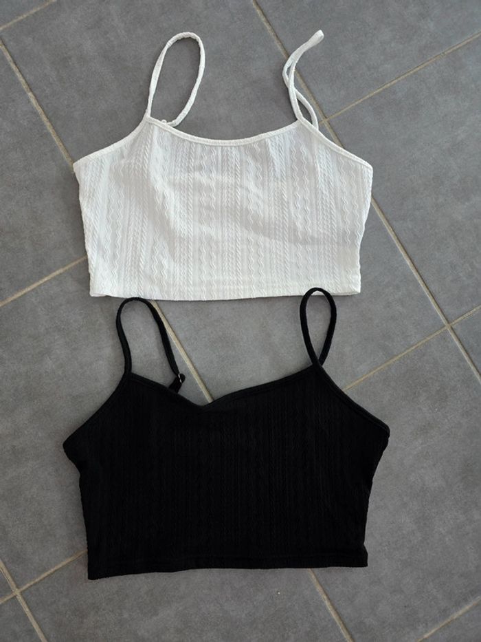 Lot de 2 debardeurs courts