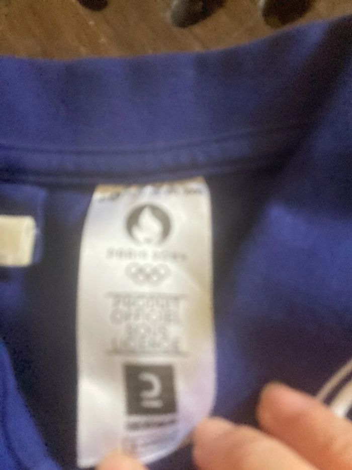 Tee shirt bleu marine «  Paris 2024 » - photo numéro 5