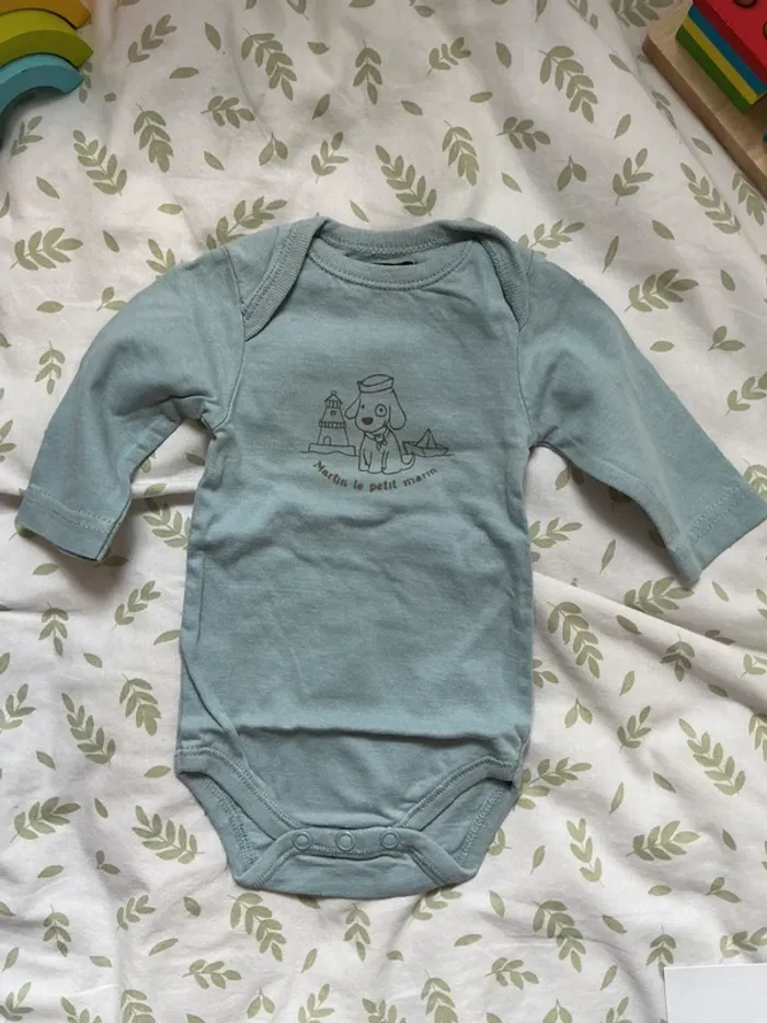 body manches longues menthe tout compte fait 3 mois - photo numéro 3