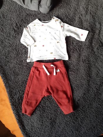 Ensemble tee-shirt +pantalon tracteur ferme