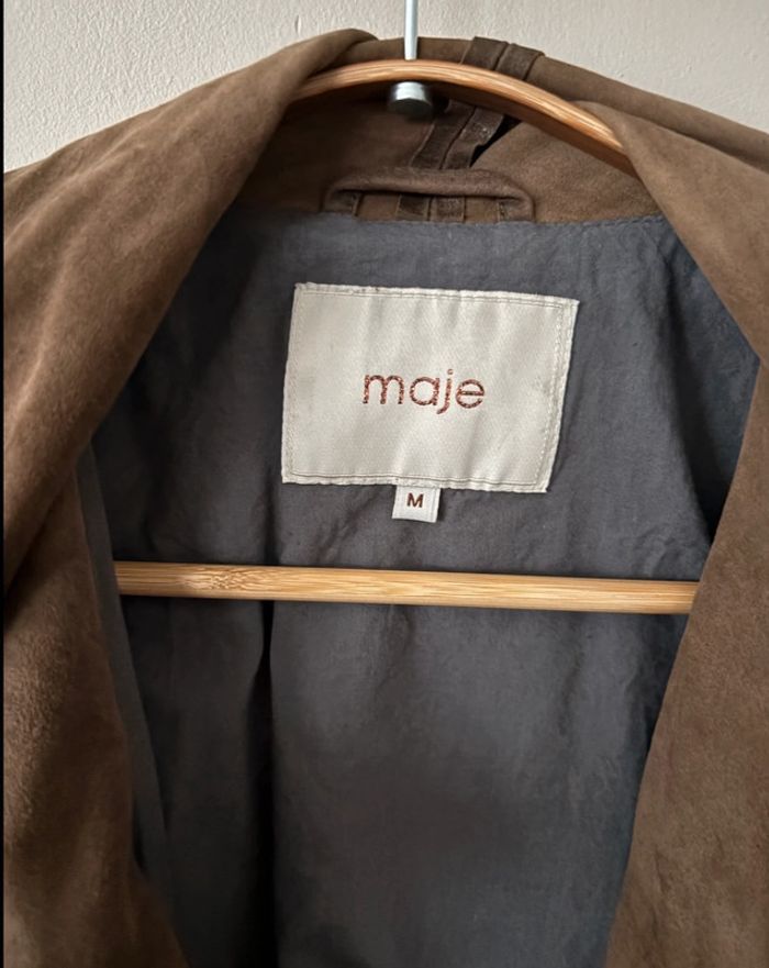 Superbe veste en cuir daim Maje 38 - photo numéro 8