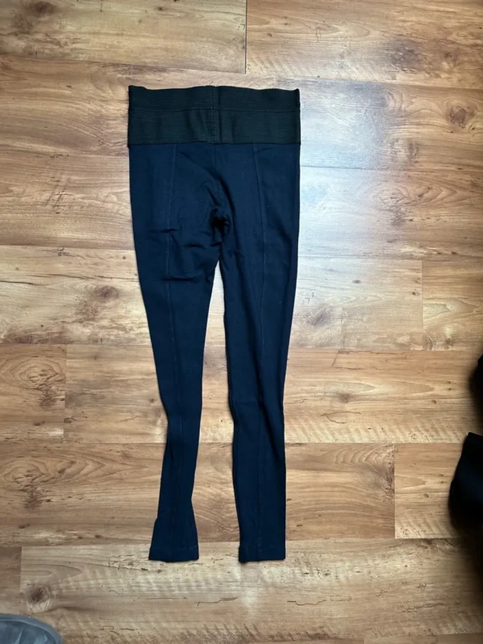 Pantalon legging Zara bleu marine - photo numéro 3