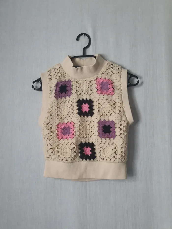 Top en crochet zara Taille S