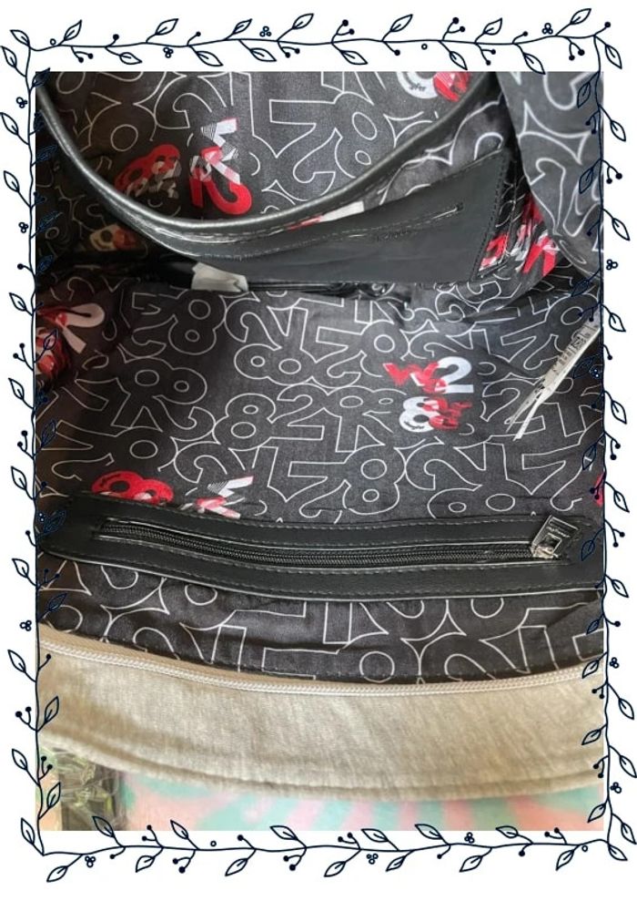 Sac gris à motifs, marque Jennyfer - photo numéro 8