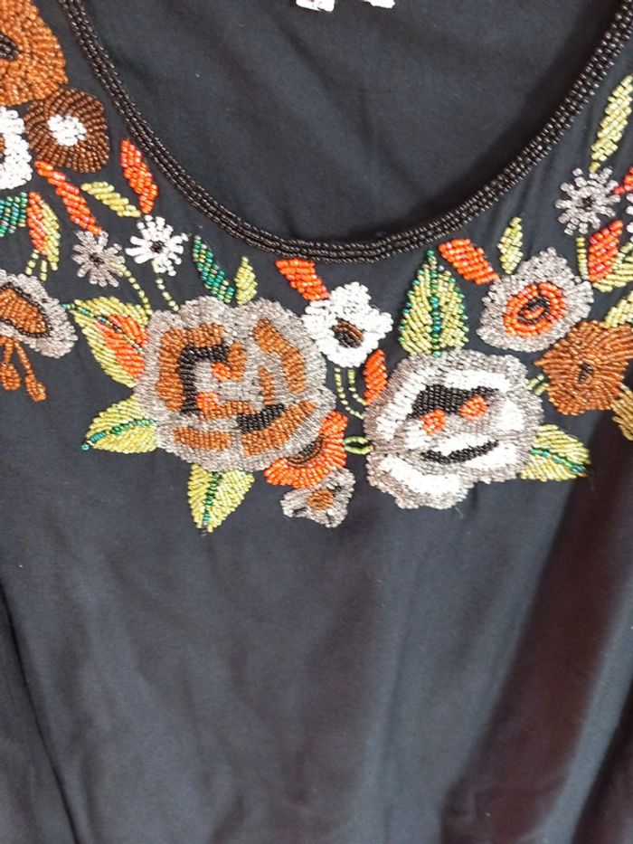 Tunique débardeur brodé T42 ka redoute - photo numéro 3