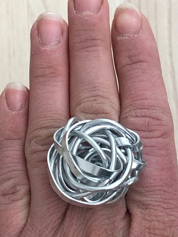 Bague argentée