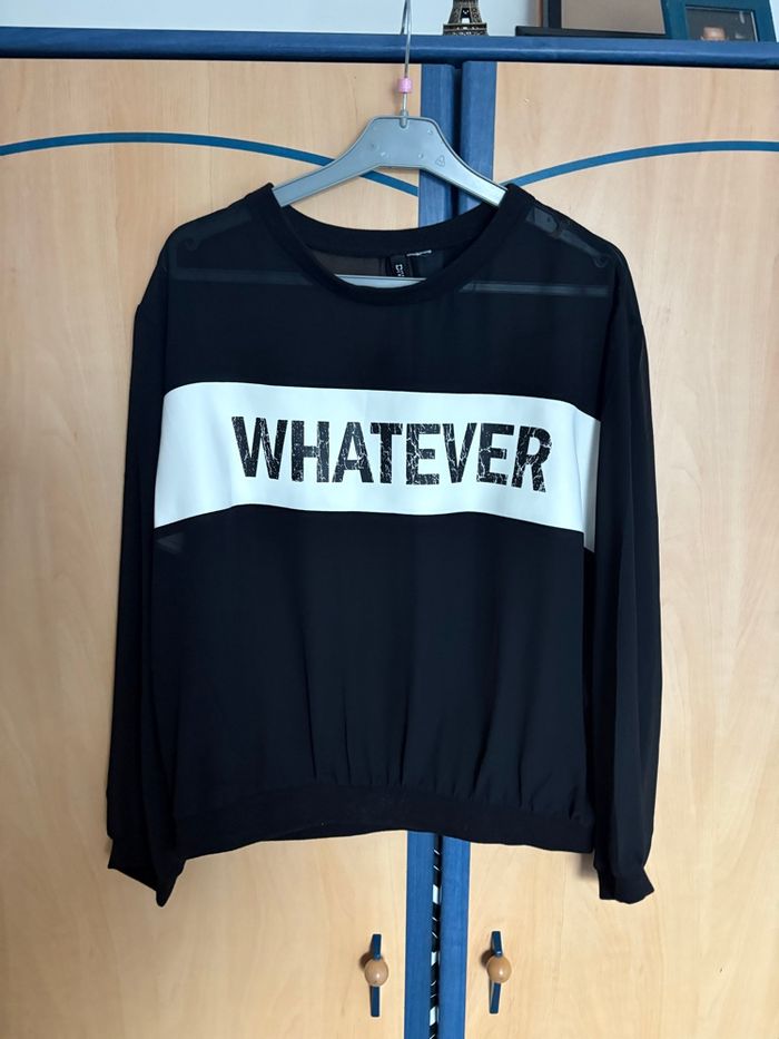 Tunique forme pull H&M voile noir