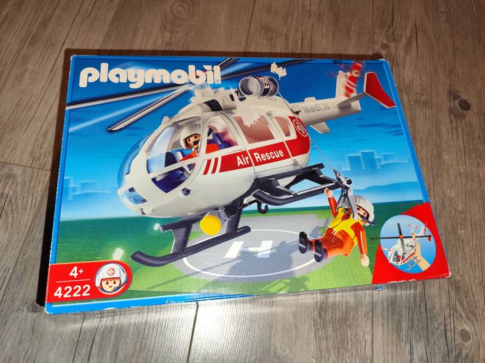 Hélicoptère de sauvetage playmobil