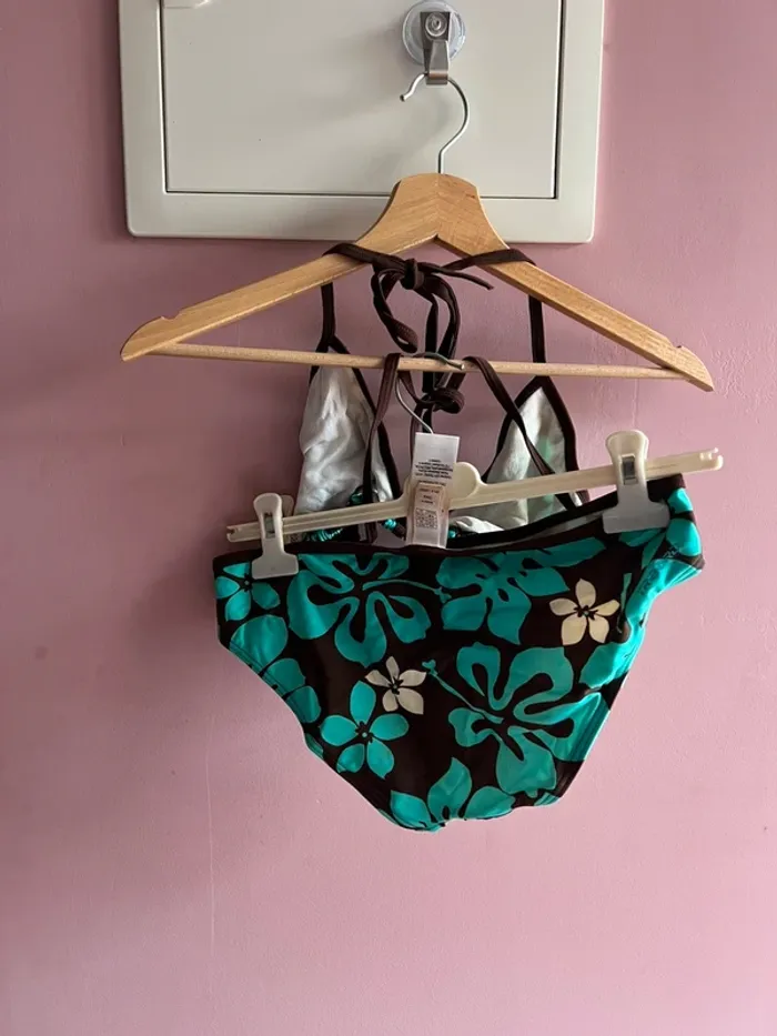 Lot de 2 maillot de bain deux pièce fleuri - photo numéro 3