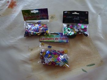 Lot confettis "50 ans"
