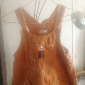 🌸Robe côtelé velours moutarde Taille 8 ans "Claude Saint Genet" 🌸