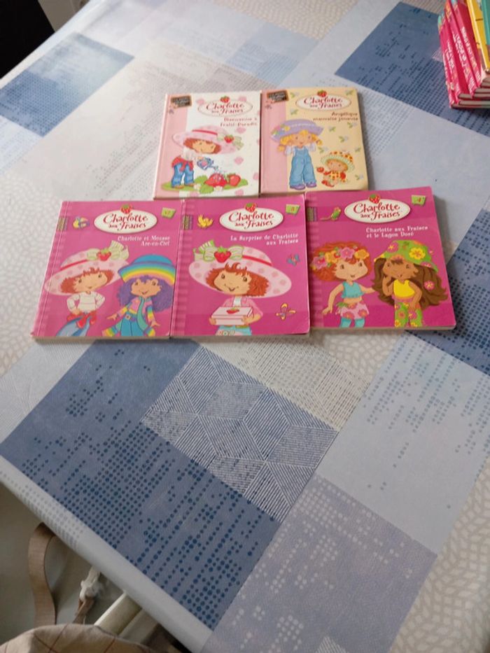 Lot 5 livres Charlotte aux fraises