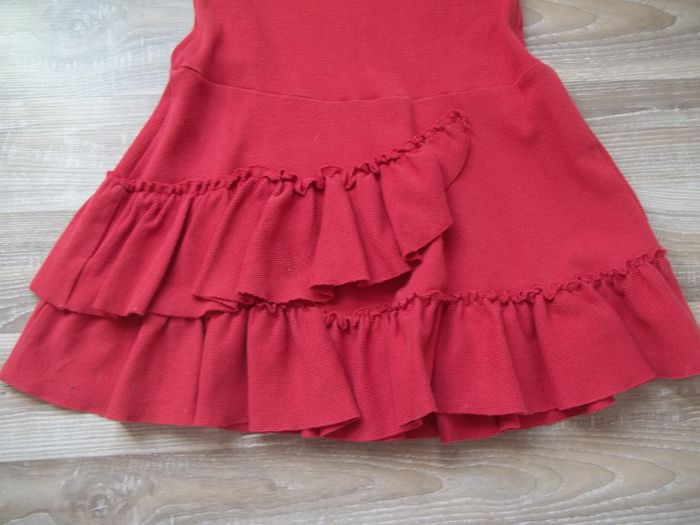 Robe jersey côtelé rouge Miniman 8 ans - photo numéro 3