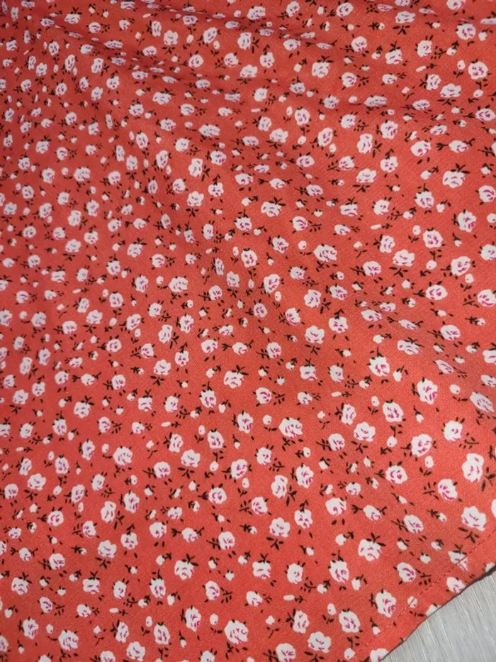 Robe fleuri rouge s - photo numéro 3