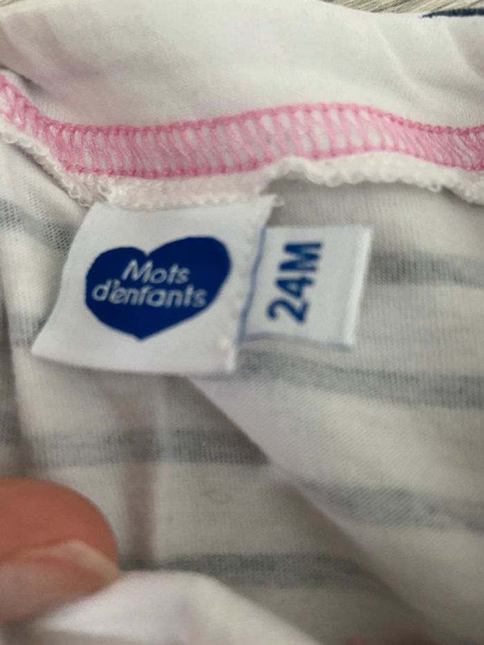 Robe marinière jeans 24 mois - photo numéro 2