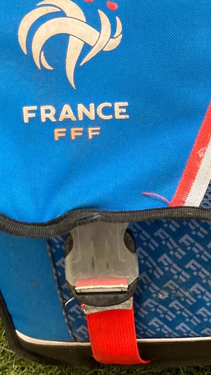 Cartable foot FFF France 2 étoiles écolier primaire rouge bleu - photo numéro 10