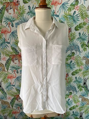 Blouse sans manche blanche