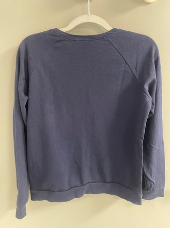 Pull brodé bleu