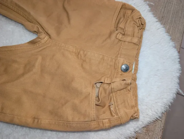 Jeans moutarde 6 ans garçon slim - photo numéro 2