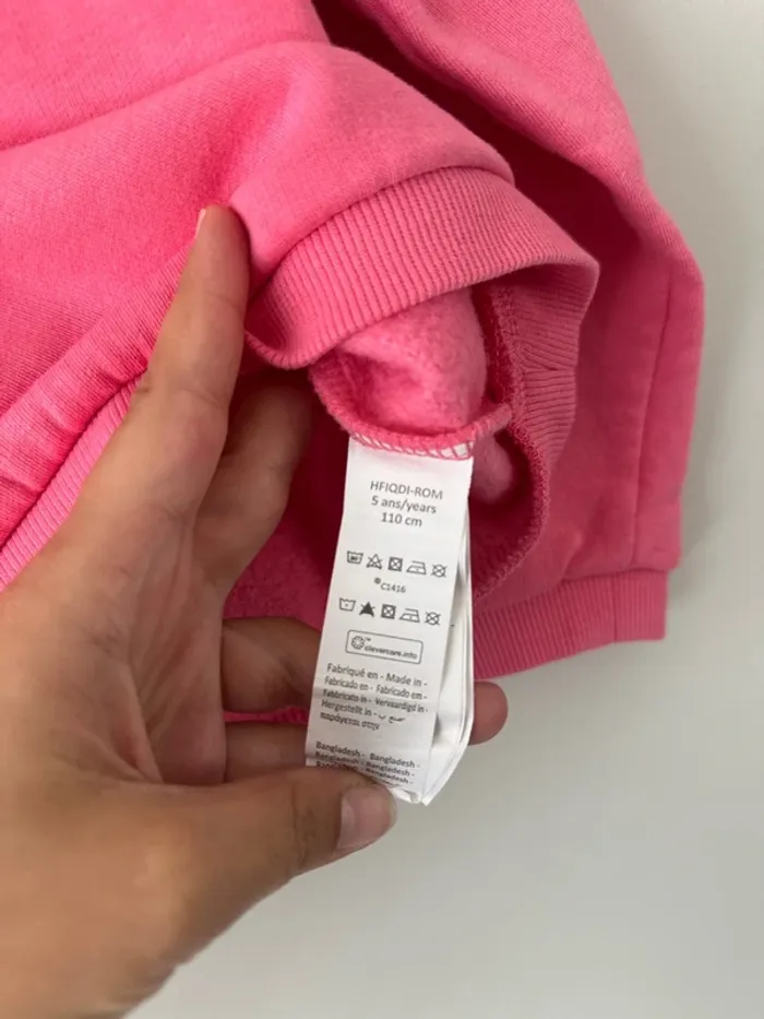 👚 pull hiver  tout chaud rose- 110cm- 5 ans orchestra - très bon état - photo numéro 5