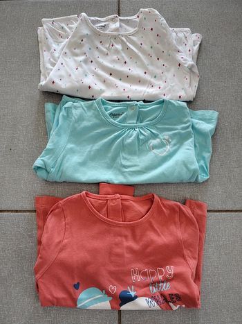 Lot de 3 t-shirts ML bébé rêve T.36 M