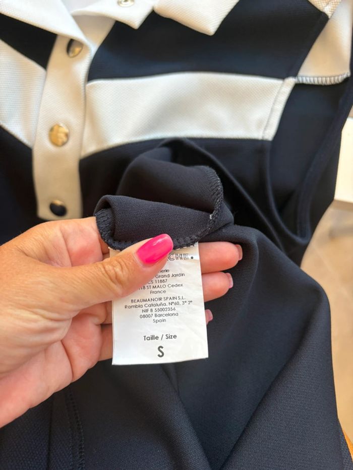 Robe Cache Cache blanche et marine taille S - photo numéro 3