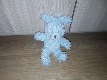 🔵 Lapin Peluche Bleu 🔵
