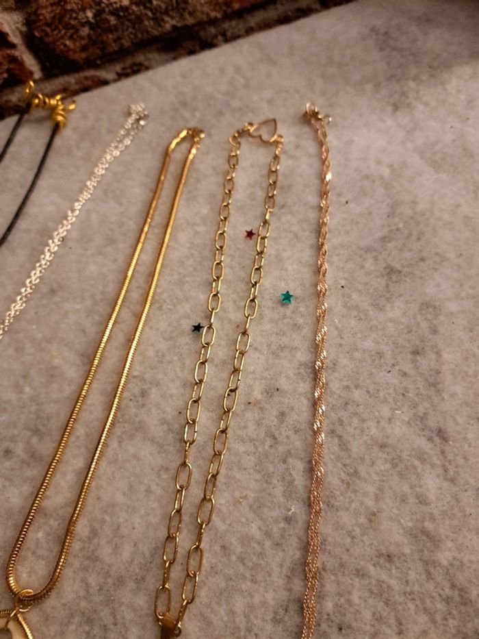 Lot de 5 colliers avec pendentif multicolore - photo numéro 7