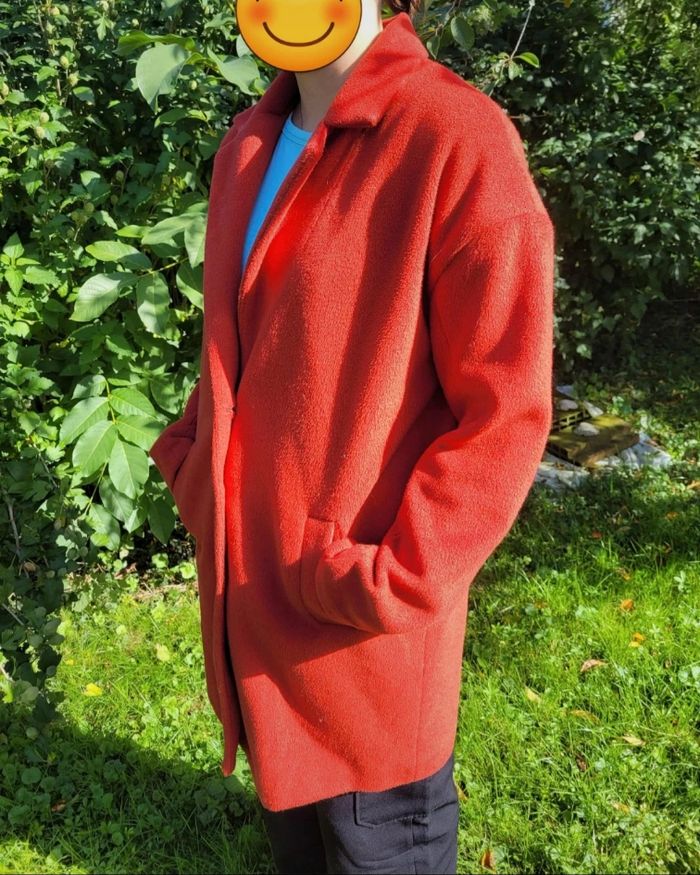 Manteau d'Automne Femme Rouge Corail | Vintage Love 🍁🍂 - photo numéro 4