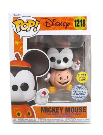 Funko Pop Mickey Mouse Disney 1218 Glows In The Dark Special Edition - Halloween