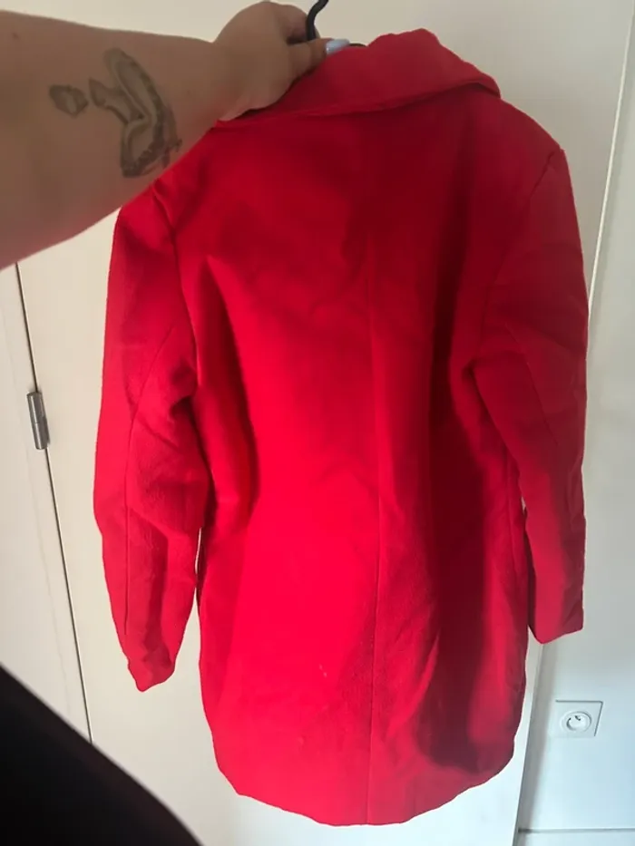Manteau rouge taille L - photo numéro 3
