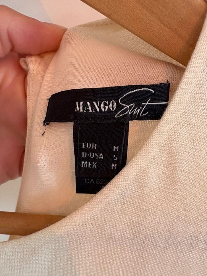 Robe mango écru et rayée - photo numéro 2
