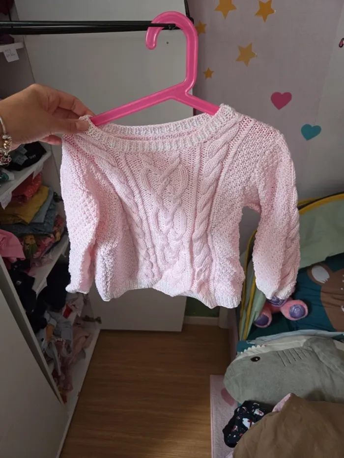 Pull fait main taille 8 ans - photo numéro 2