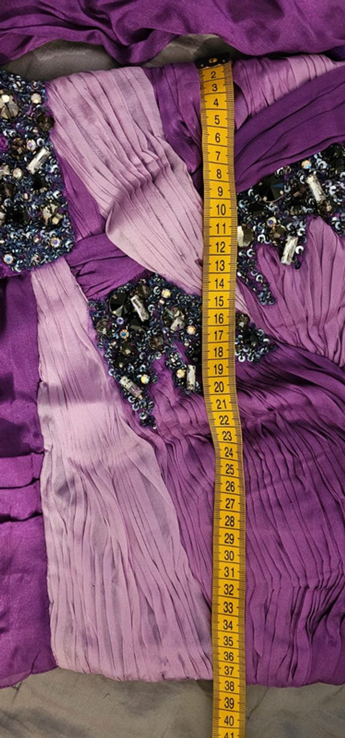 Robe Soirée Mariage 100% Soie T38 - photo numéro 13