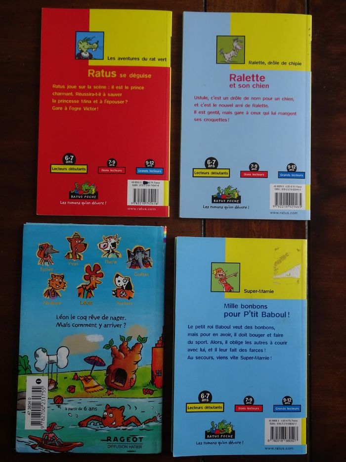 Lot de 4 livres lecteurs débutants RATUS CP – CE1 - photo numéro 2