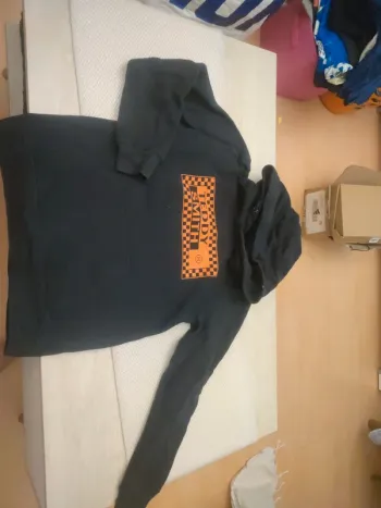 Sweat noir a capuche teddy smith 14 ans