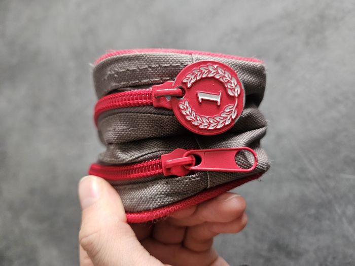 Trousse fourre-tout pour école rectangulaire 2 poches - Grise & rose - Fouganza - photo numéro 4