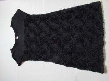 Robe femme roses noires 44 / XXL
