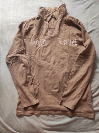 Tee-shirt a col L