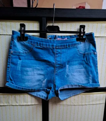 Short en jean taille basse taille XL