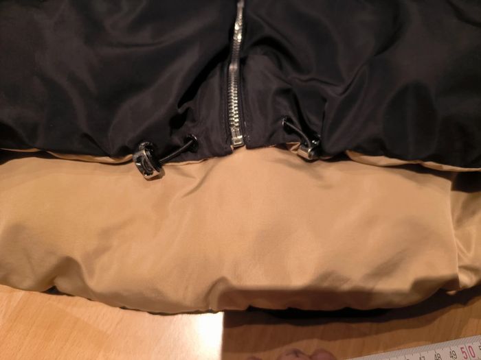 Veste sans manches réversible noir et beige Bershka taille L - photo numéro 7